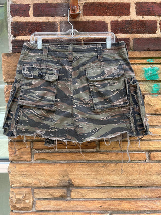 ✂️🪡Custom Camo Cargo Skirt - The Vault by Sacha