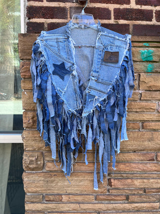 Custom Lee Star Fringe Poncho - The Vault by Sacha