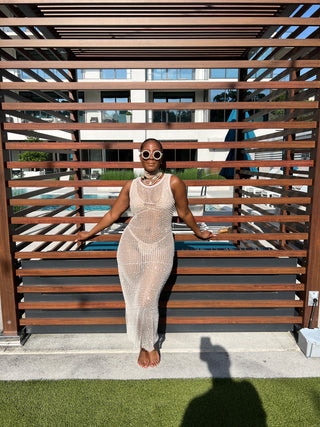 Pearl Sheer Mesh Dress - The Vault by Sacha