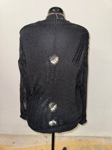 Distressed Stretch Sweater | FINAL SALE