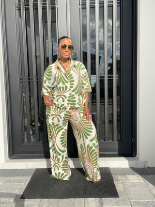 Palm Reverie Linen Set - The Vault by Sacha