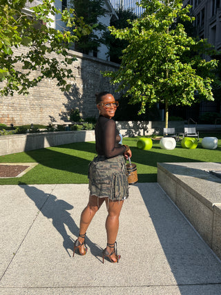 ✂️🪡Custom Camo Cargo Skirt - The Vault by Sacha