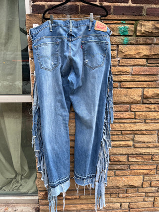 Custom Distressed Fringe Levi’s - The Vault by Sacha