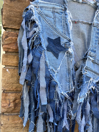 Custom Lee Star Fringe Poncho - The Vault by Sacha