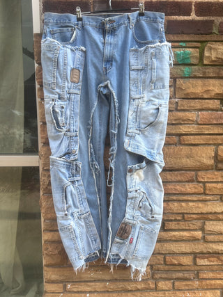 Custom Light Blue Wrangler Chaps - The Vault by Sacha