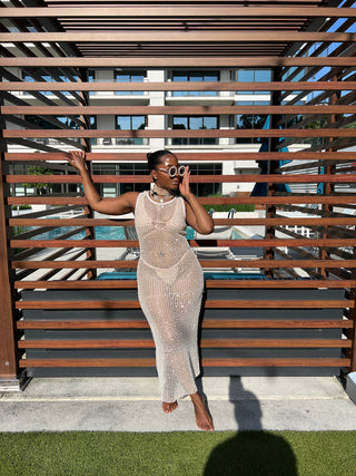 Pearl Sheer Mesh Dress - The Vault by Sacha