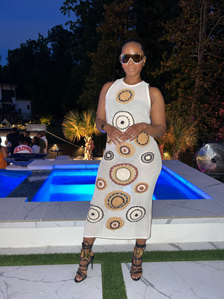 Gala Crochet Patch Dress - The Vault by Sacha