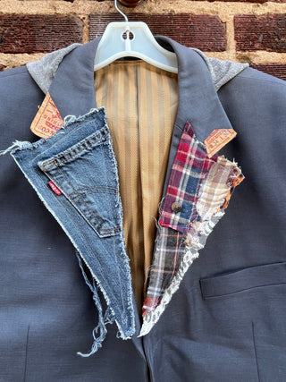 Custom Puff Plaid Crop Blazer - The Vault by Sacha