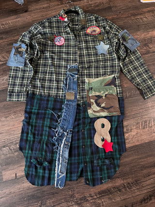 Custom Plaid Patchwork Top/ Dress - The Vault by Sacha