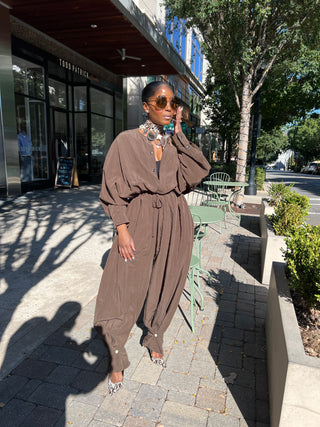 Brownin Luxe Romper ships by 10/30 - The Vault by Sacha