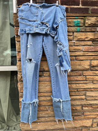 Custom Overlap Distressed Chaps - The Vault by Sacha