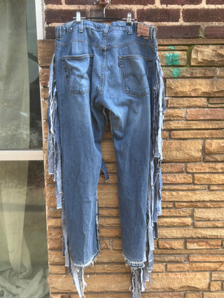 Custom Denim Fringe Chaps - The Vault by Sacha