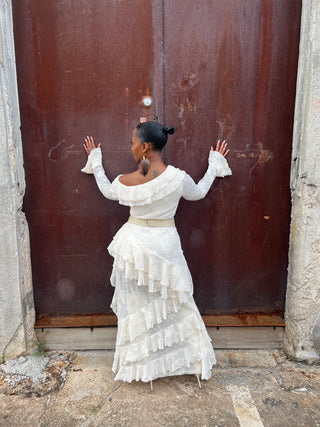 Glacier Ruffle Dress - The Vault by Sacha