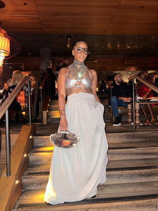 Grey Drape Pants - The Vault by Sacha