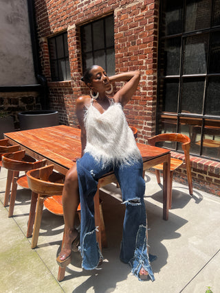 The Showstopper Fringe Halter - The Vault by Sacha