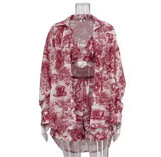 Yacht 3pc Set -Red- - The Vault by Sacha