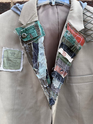 Custom Crop Hoodie Blazer - The Vault by Sacha