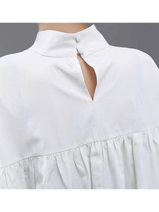 Runched Shirt/Dress White 5/25