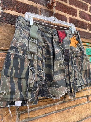 ✂️🪡Custom Camo Cargo Skirt - The Vault by Sacha