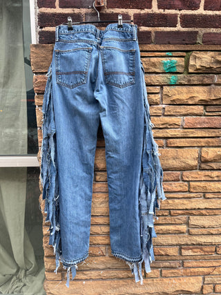 Custom Frayed Fringe Arizona Jeans - The Vault by Sacha