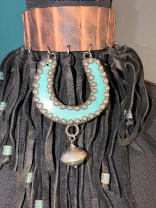 Turquoise Horseshoe Handmade Choker - The Vault by Sacha