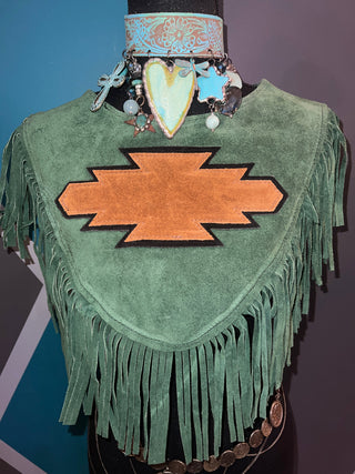 OG Suede Fringe Poncho - The Vault by Sacha