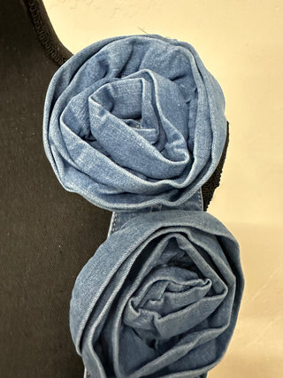 Denim Rosette Bralette - The Vault by Sacha