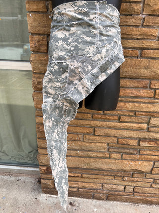 Custom Army Fatigue Halter | Size S | Belt OS (Can Be Worn Many Ways) - The Vault by Sacha