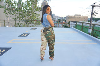 Split Decision Highwaist Cargo - The Vault by Sacha