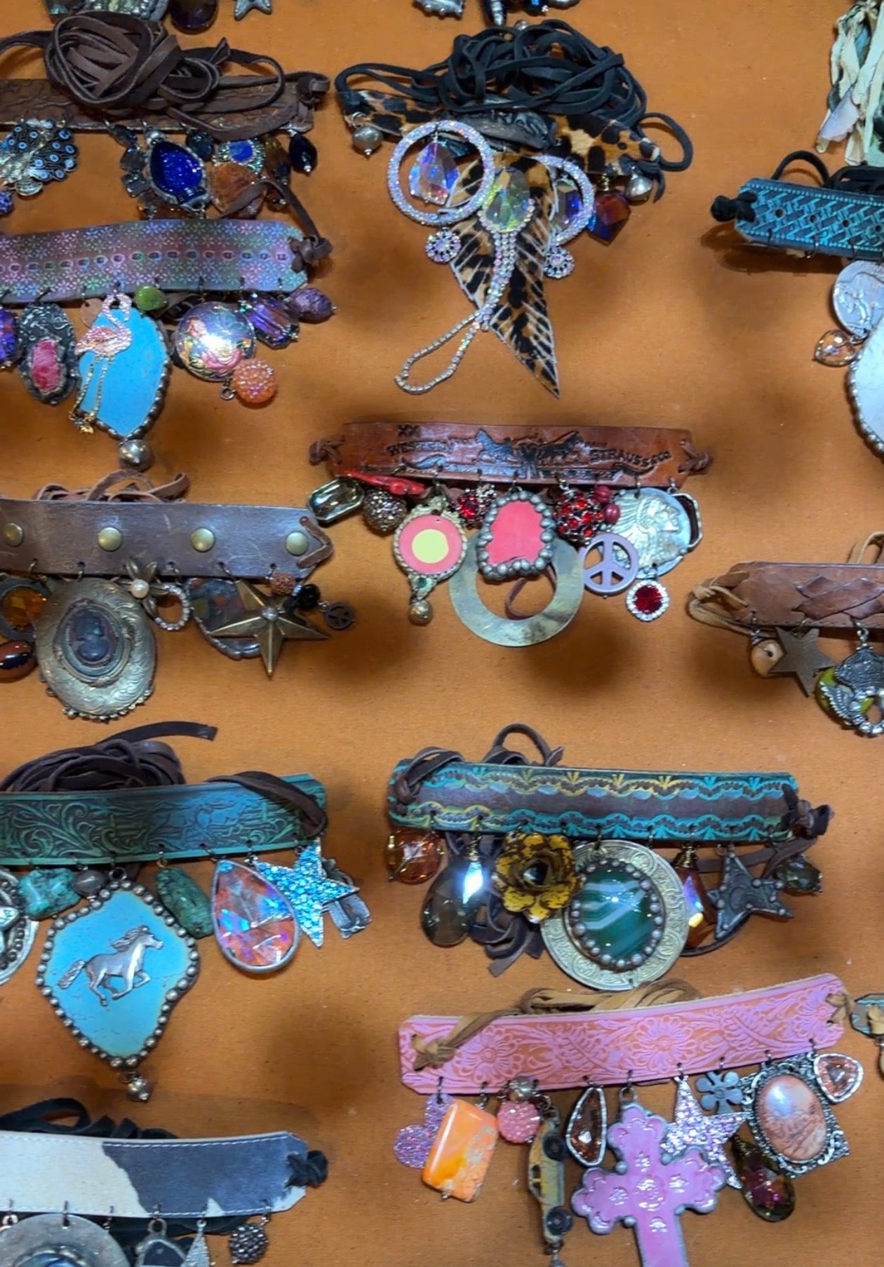 HANDMADE LEATHER CHOKERS/BRACELETS