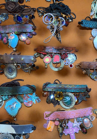 HANDMADE LEATHER CHOKERS/BRACELETS