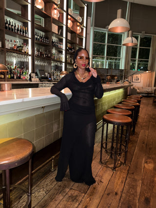 From the Shadows Hooded Drape Dress