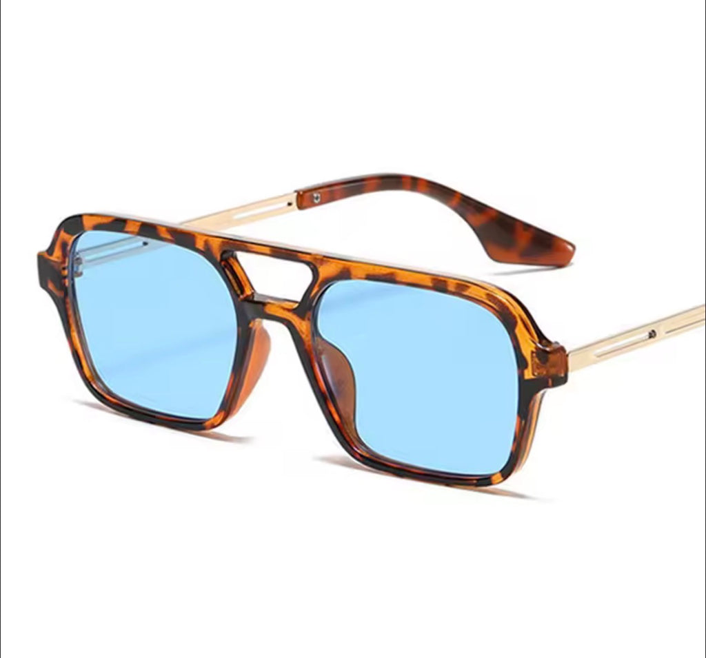 Tortoise shell frames, blue lens - The Vault by Sacha
