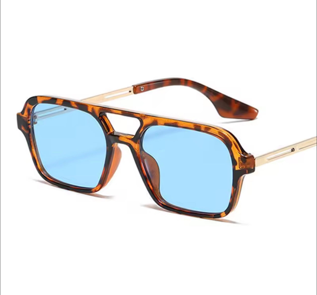 Tortoise shell frames, blue lens - The Vault by Sacha