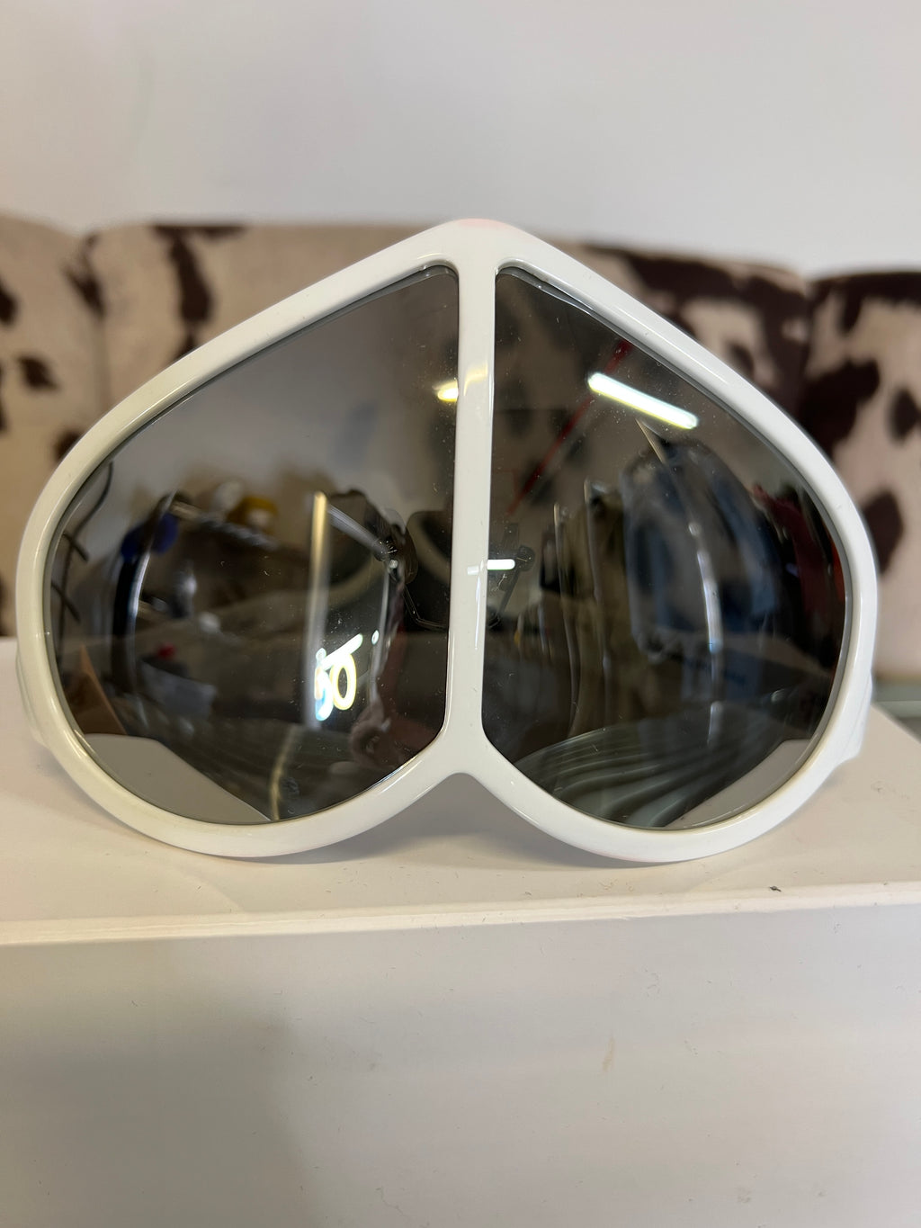Mirrored Linda Farrow Heart Sunglasses - The Vault by Sacha