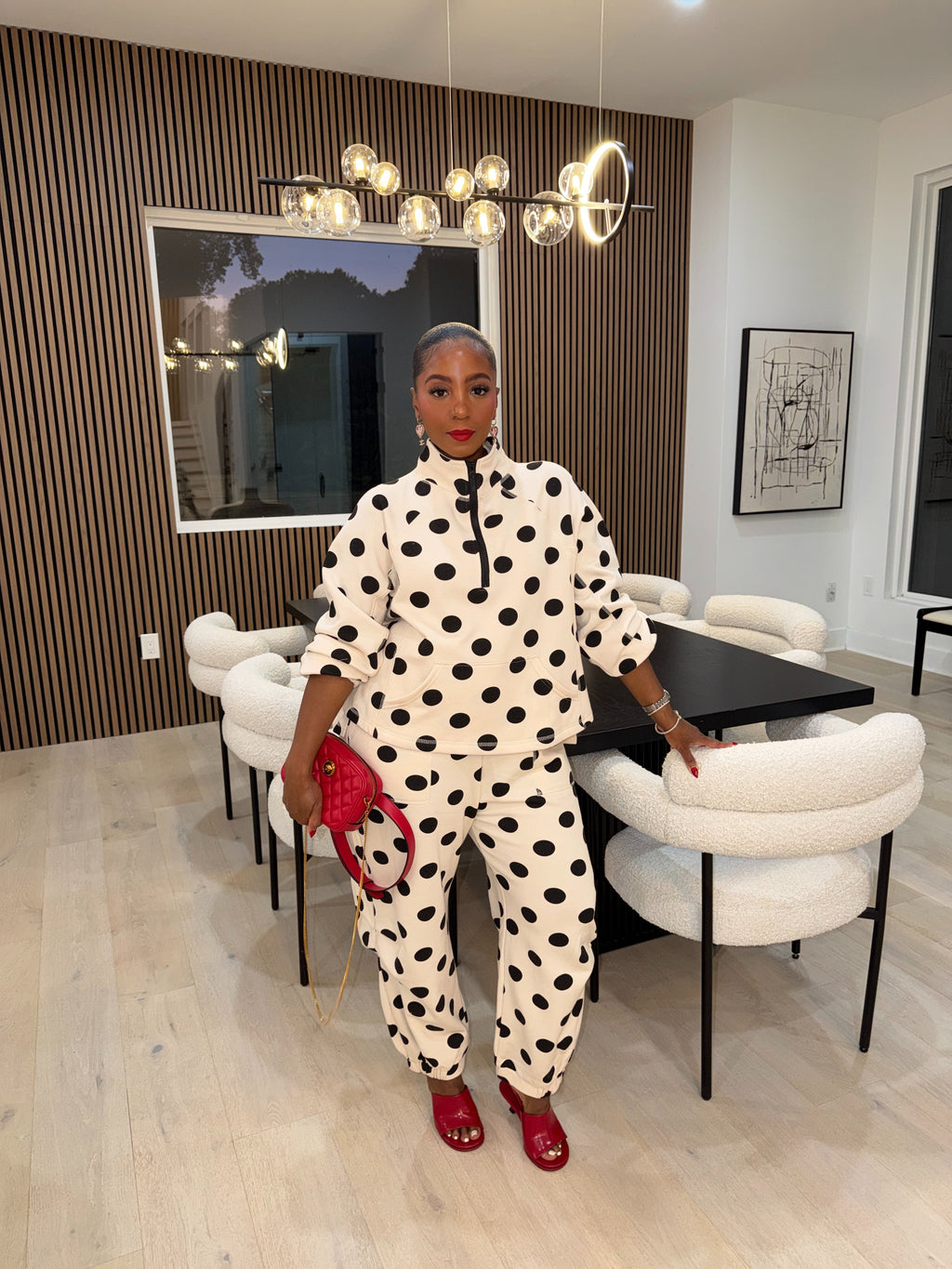 The Dotty About You Pullover & Jogger Set
