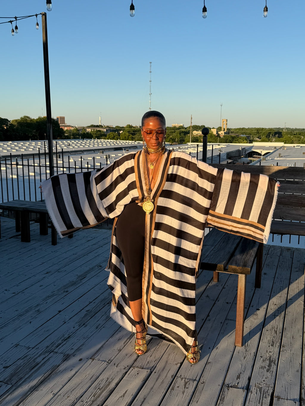 Monaco Stripe Kimono - The Vault by Sacha