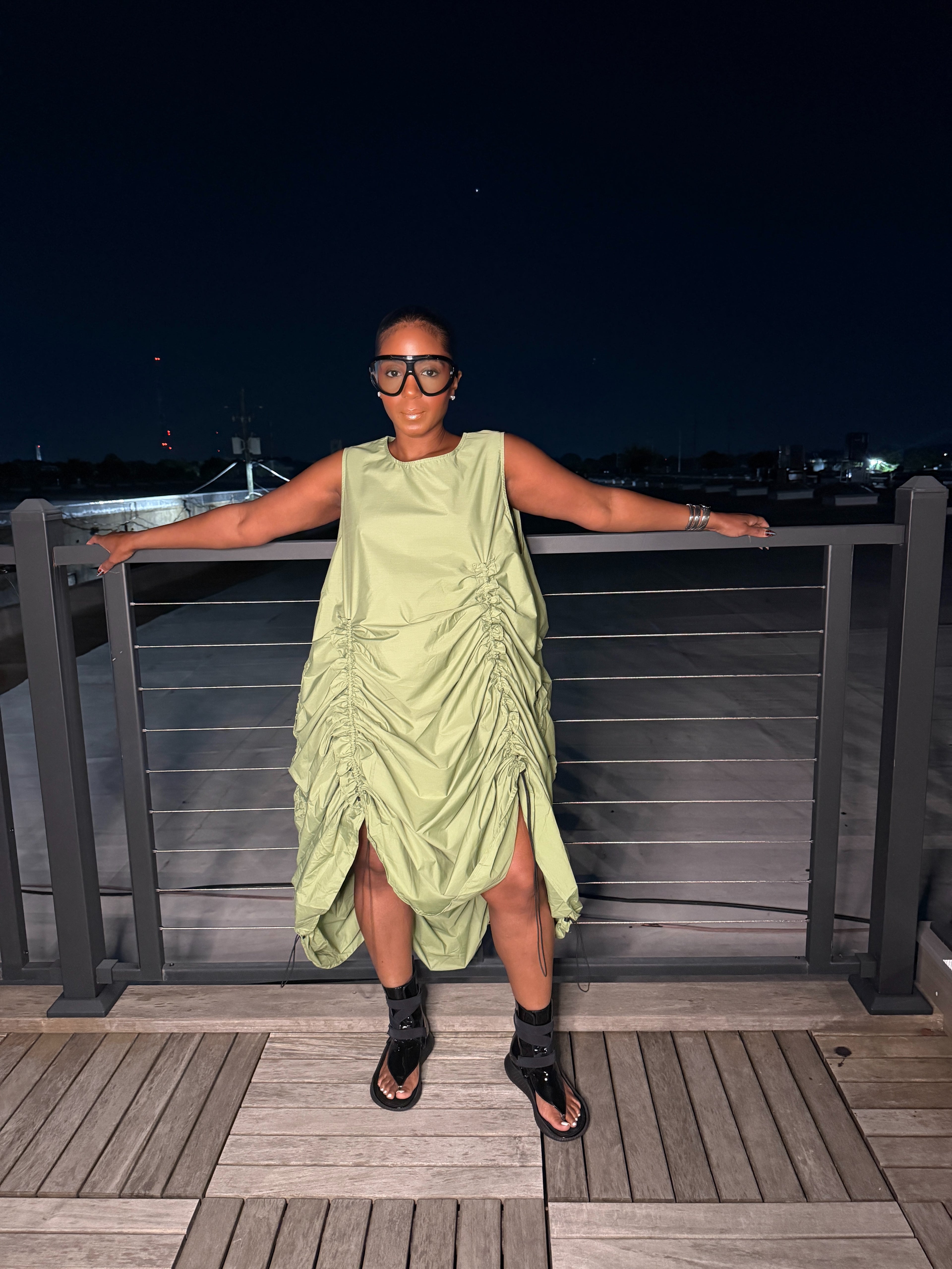 The Sage Siren Ruched Dress 6/20