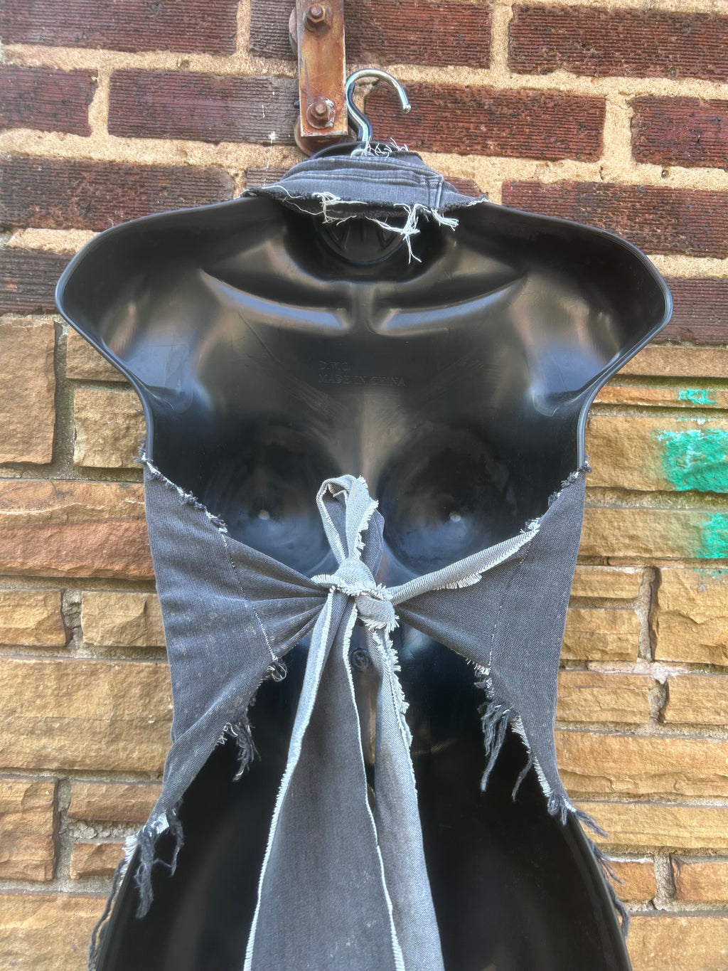 Custom Gray Distressed Halter Top - The Vault by Sacha