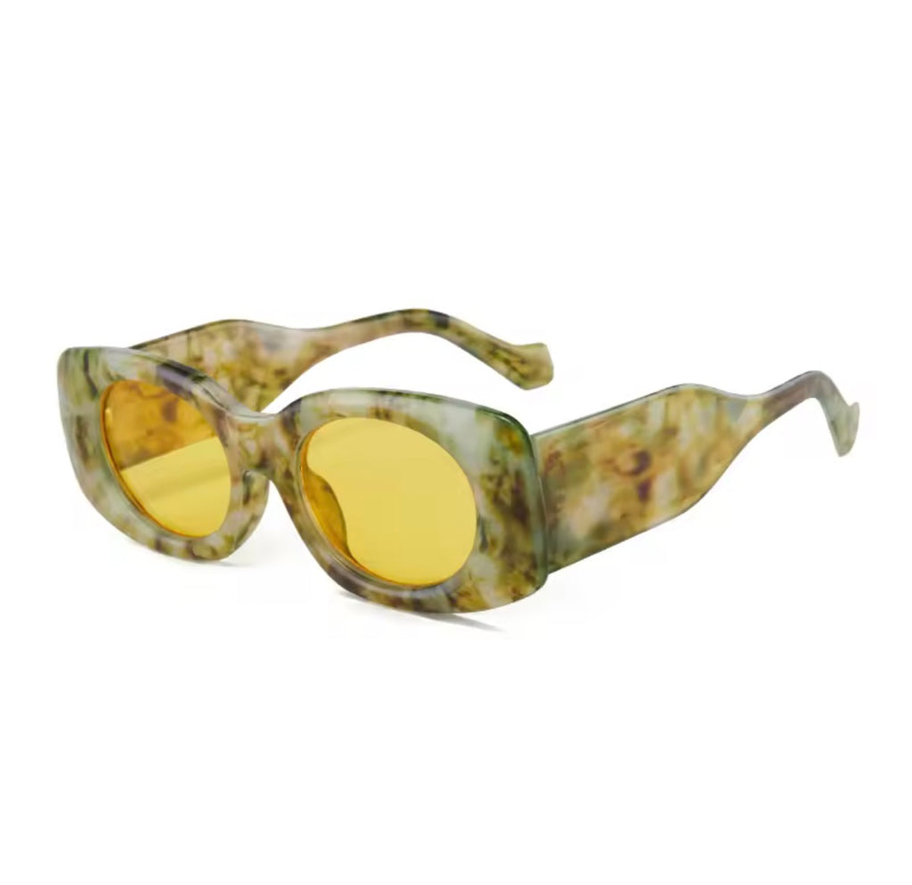 Golden Marble Sunglasses