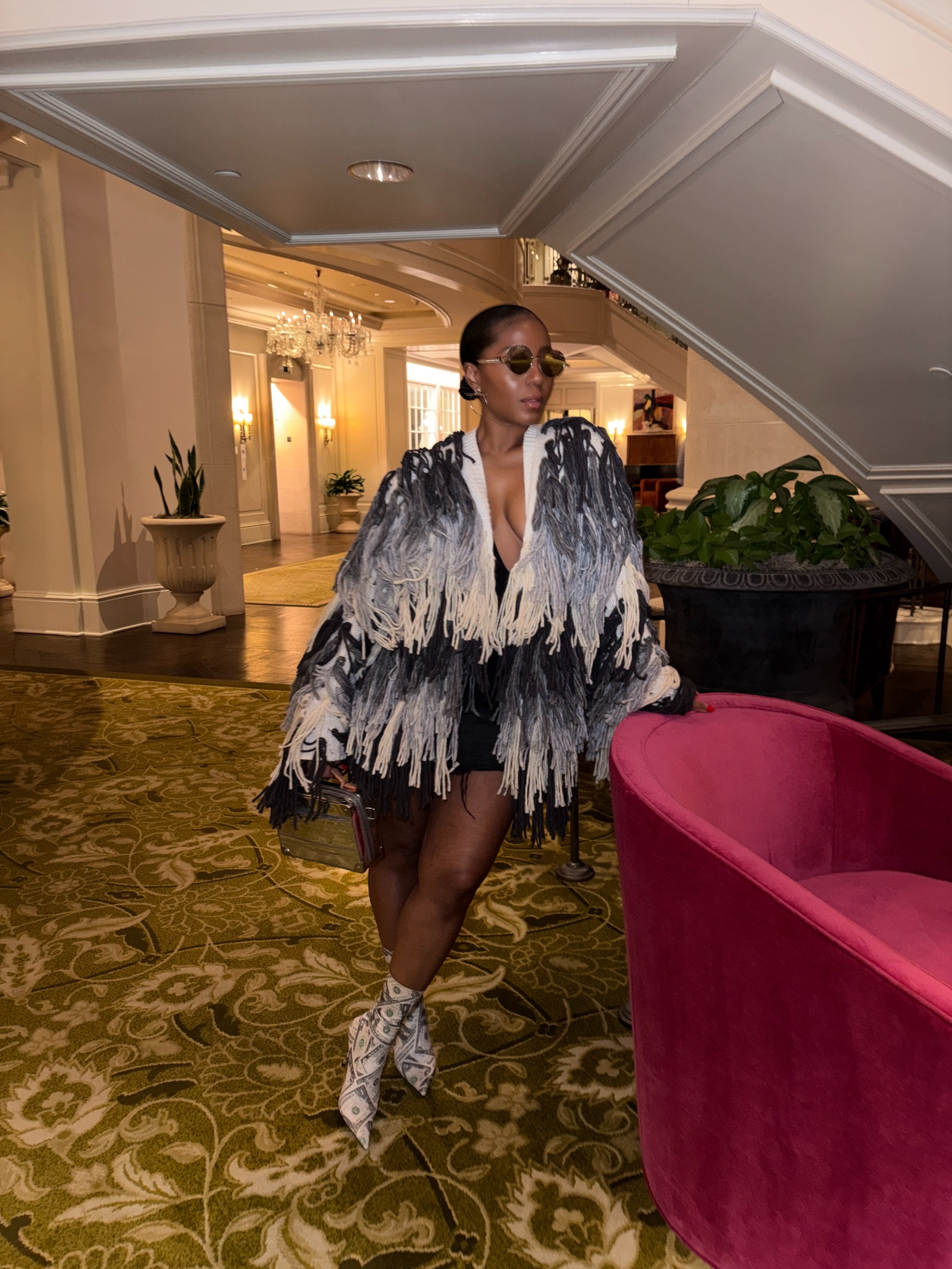 Shake it Baby (grey)Fringe Sweater Coat - The Vault by Sacha