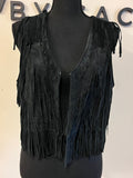 Suede Layers Fringe Vest - The Vault by Sacha
