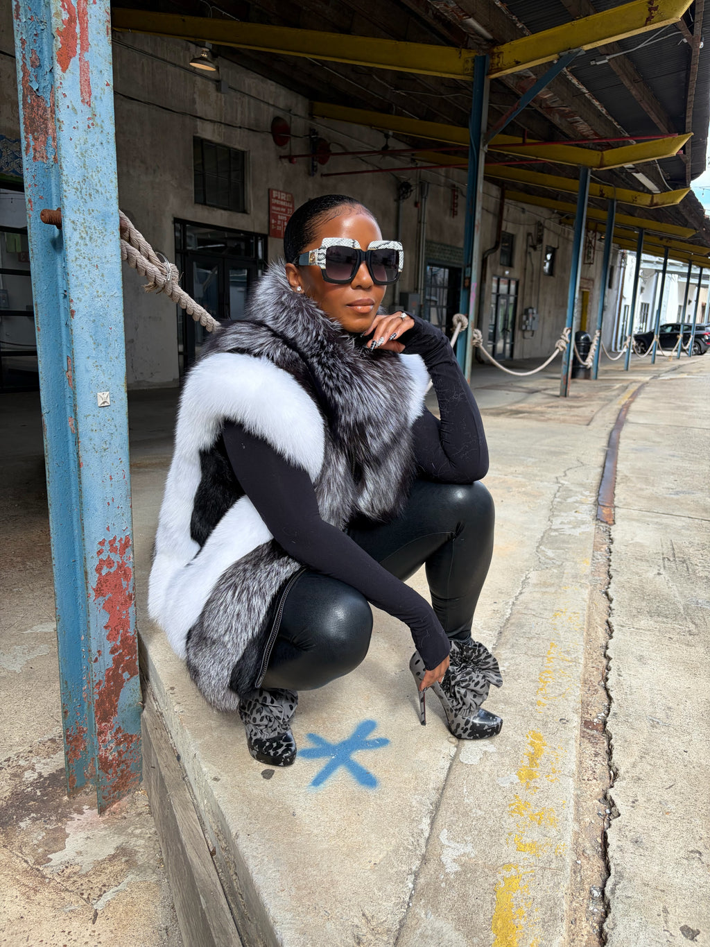 Winters Edge: Genuine Fox Fur Vest - The Vault by Sacha