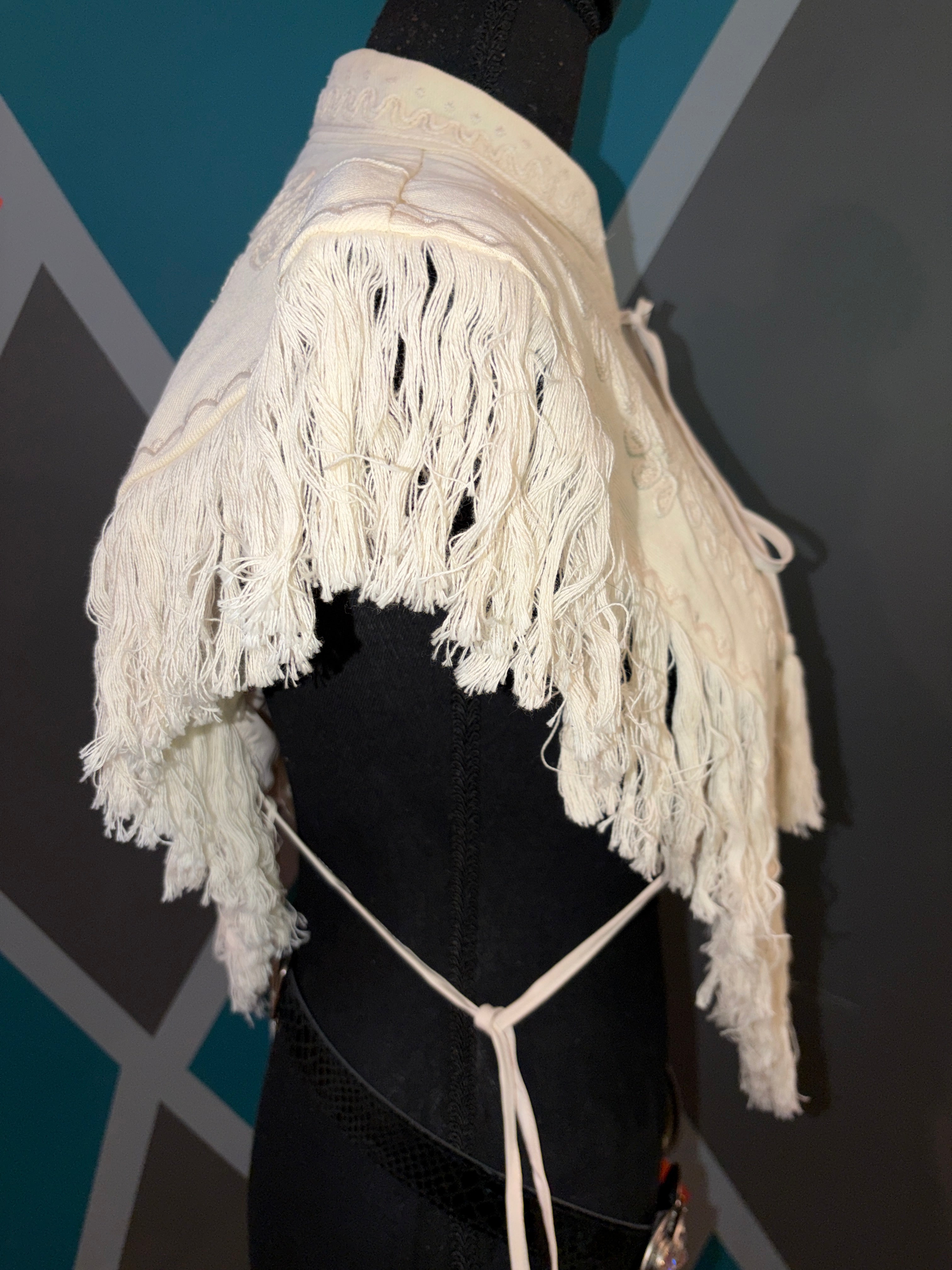 Artisan Fringe Embroidered Capelet 7/17