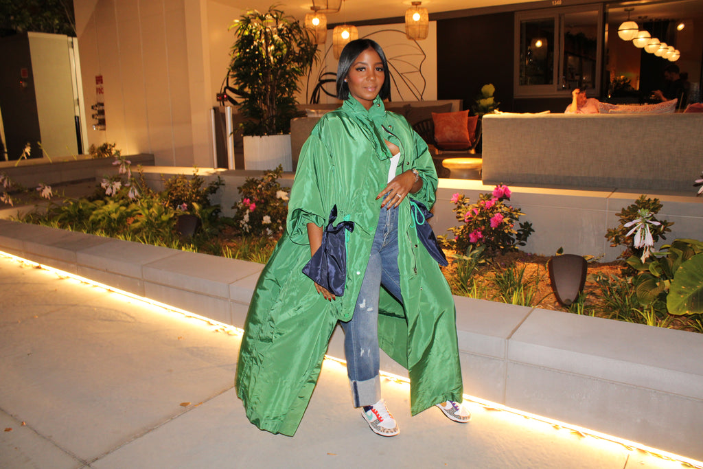 Green with Envy Maxi Windbreaker 10/20