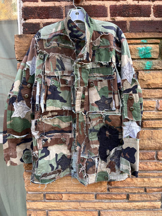 Custom Frayed 8 Camo Jacket - The Vault by Sacha