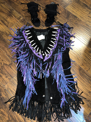 Violet Vixen Fringe Vest Pop - The Vault by Sacha