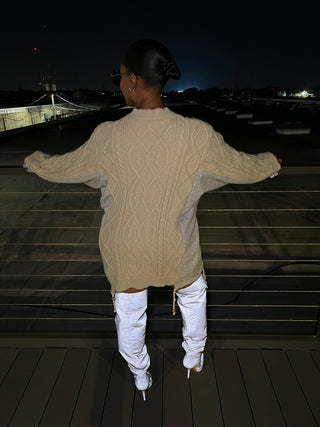 Mixed Media Sweater w. Denim - The Vault by Sacha