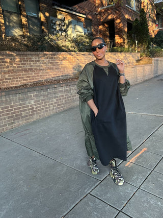 Parachute Sweatshirt Dress - The Vault by Sacha