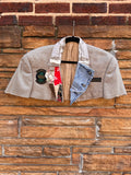 Campore Italy cropped blazer cape Xl/1x